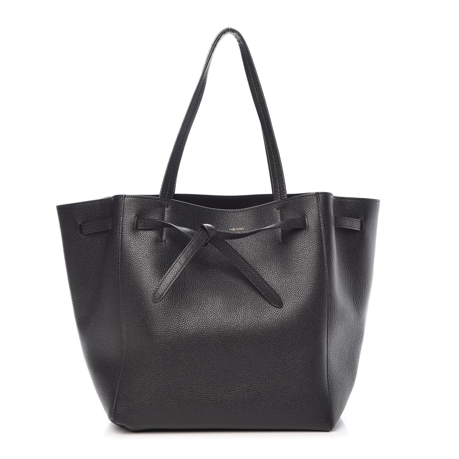 Celine Soft Grained Calfskin Small Belt Cabas Phantom Black 1 of 7