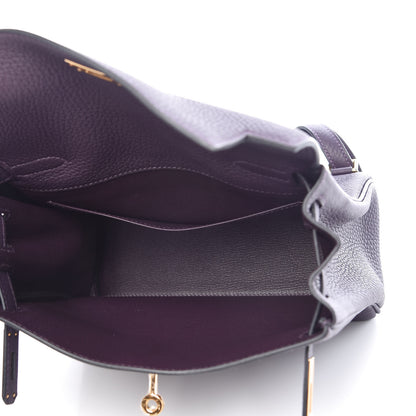 Hermes Togo Kelly Ado Backpack Raisin 7 of 34
