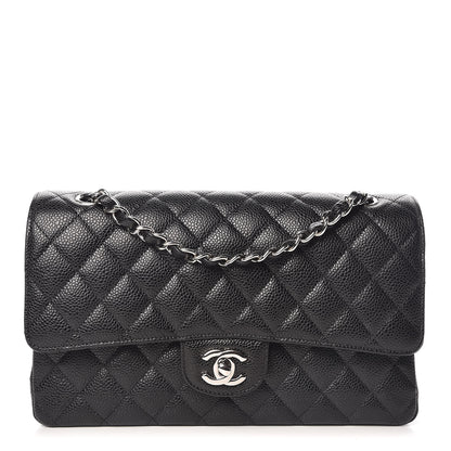 Chanel Caviar Quilted Medium Double Flap Black 1 of 10