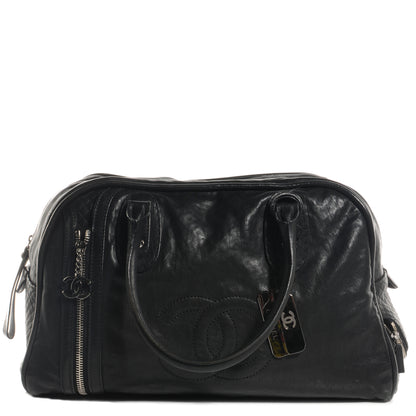 Chanel Calfskin Large Bowler Black 1 of 7