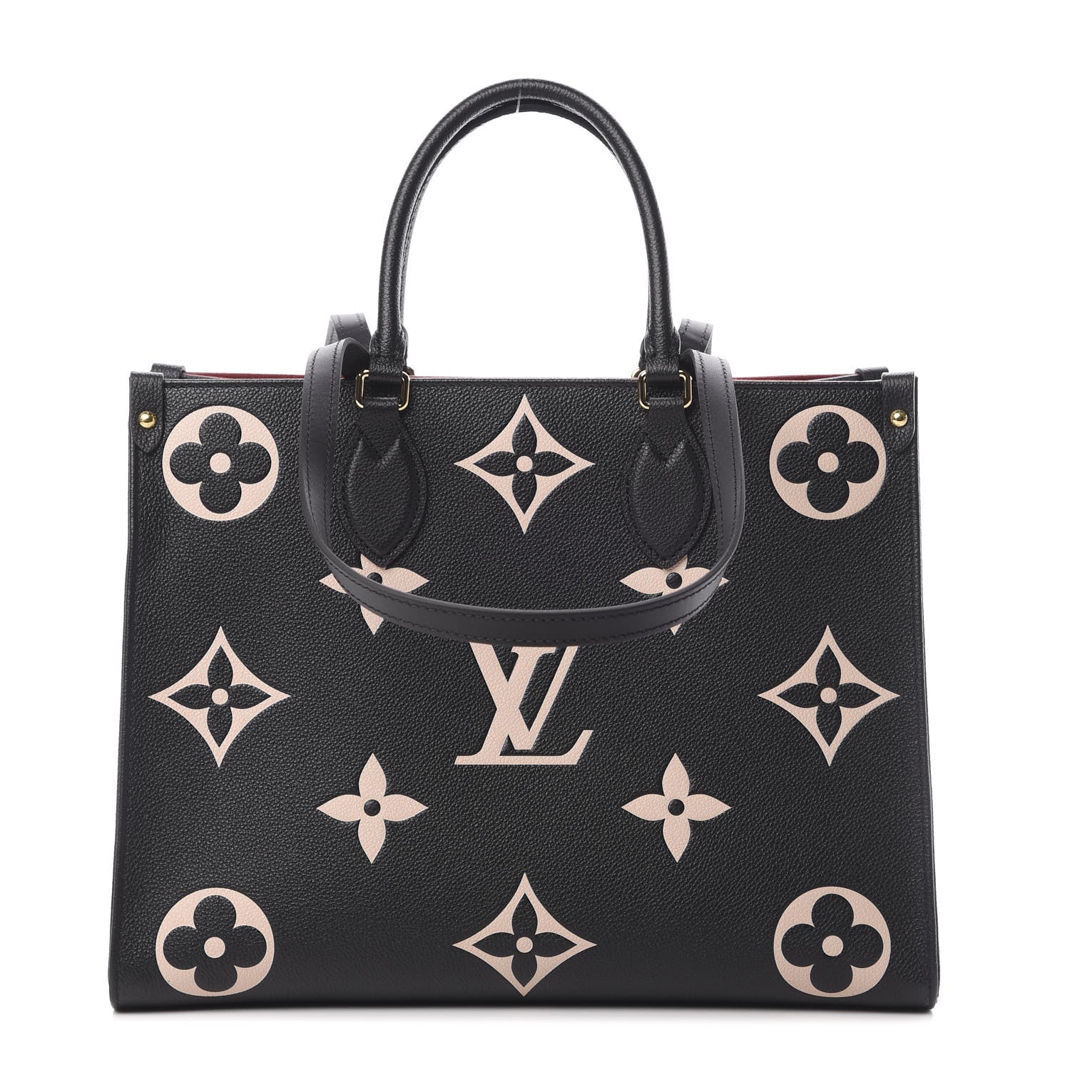 Louis Vuitton Empreinte Monogram Giant Onthego MM Black Beige 1 of 12