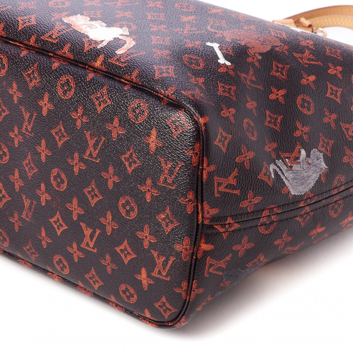 Louis Vuitton Catogram Neverfull MM Marron 5 of 9