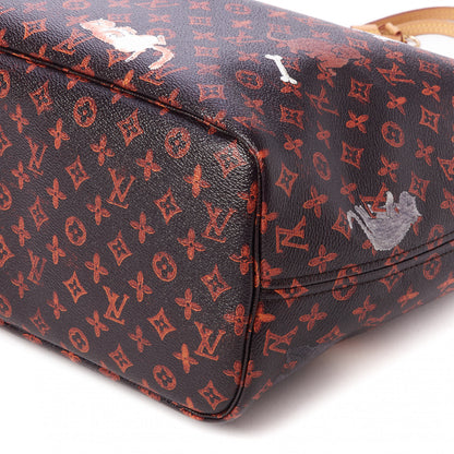 Louis Vuitton Catogram Neverfull MM Marron 5 of 9