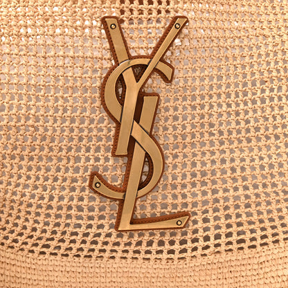 Saint Laurent Raffia Icare Shopping Tote Natural 10 of 12