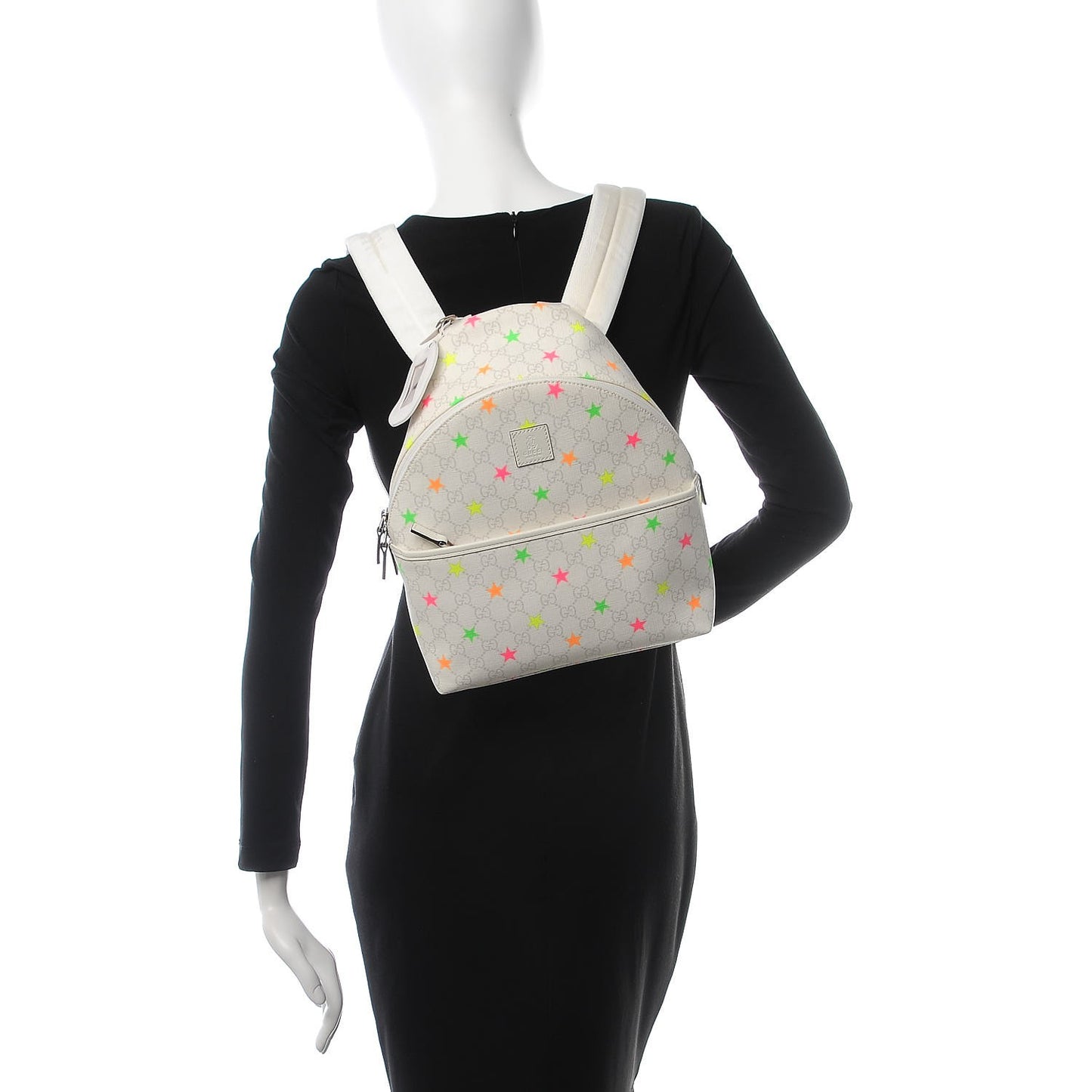 GG Supreme Monogram Children's Star Backpack White