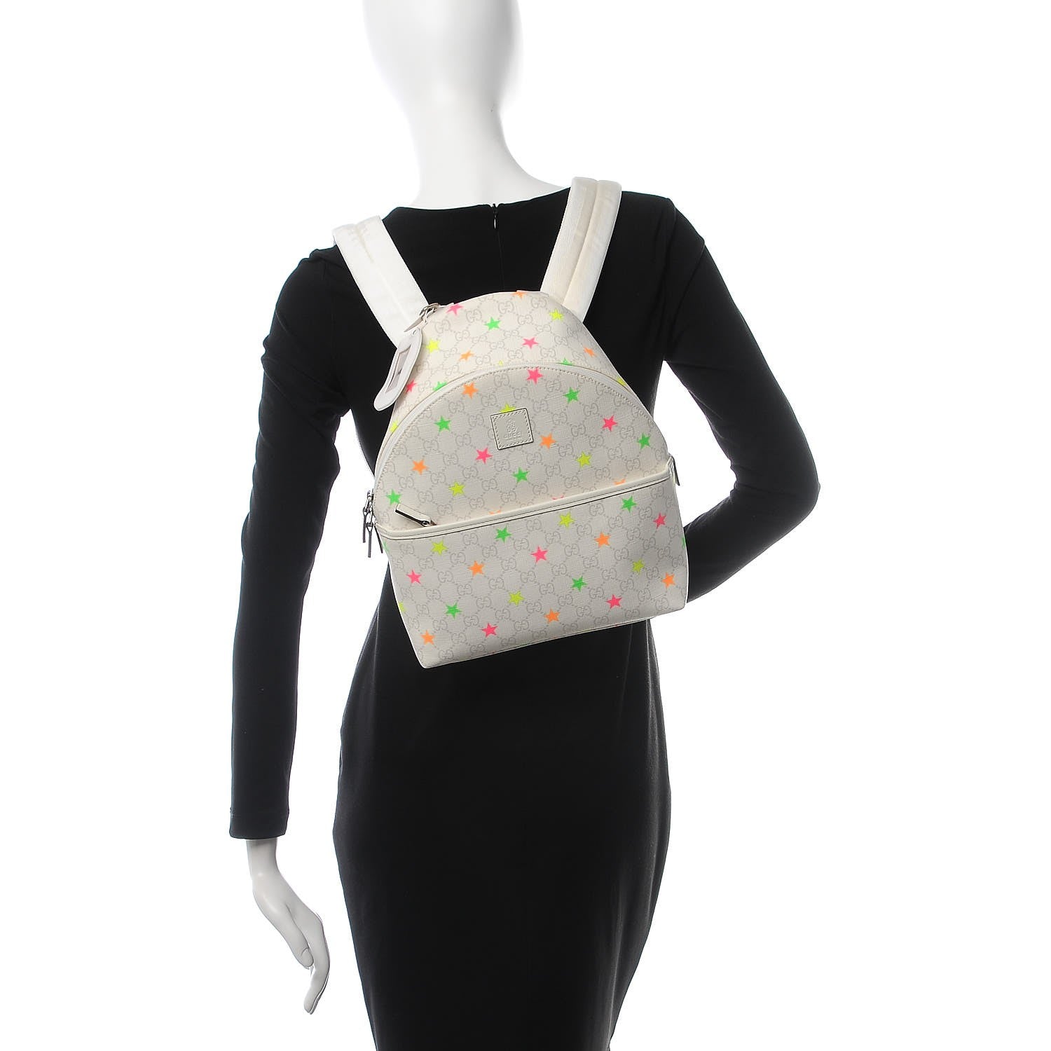 Gucci GG Supreme Monogram Children's Star Backpack White 2 of 8