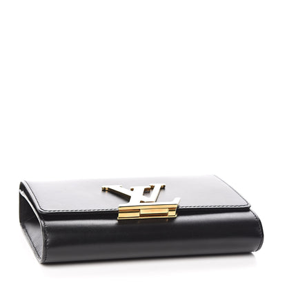 Louis Vuitton Calfskin Chain Louise MM Black 4 of 14