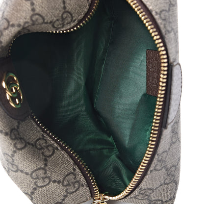 Gucci Soft GG Supreme Monogram Calfskin Medium Ophidia Cosmetic Case Beige Ebony New Acero 5 of 8