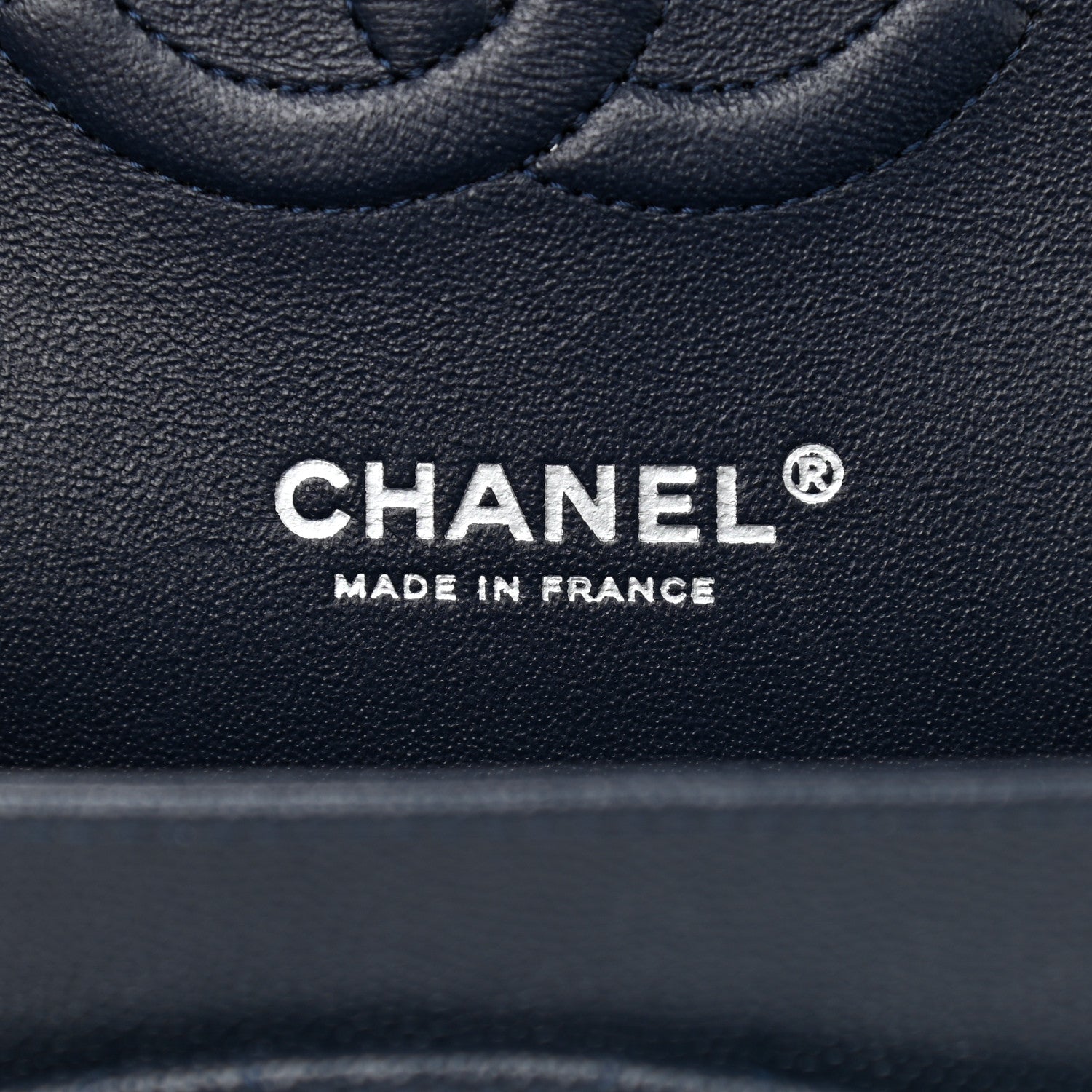Chanel Caviar Quilted Medium Double Flap Navy 6 of 12
