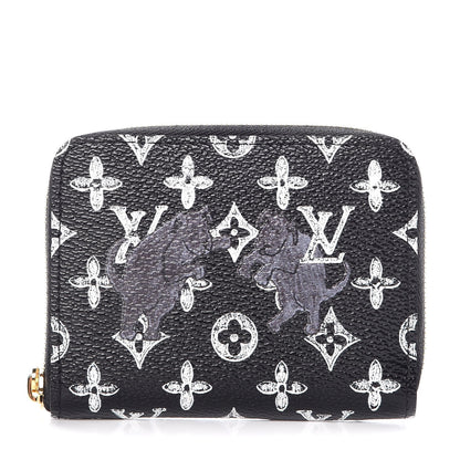 Louis Vuitton Catogram Zippy Coin Purse Black 1 of 8