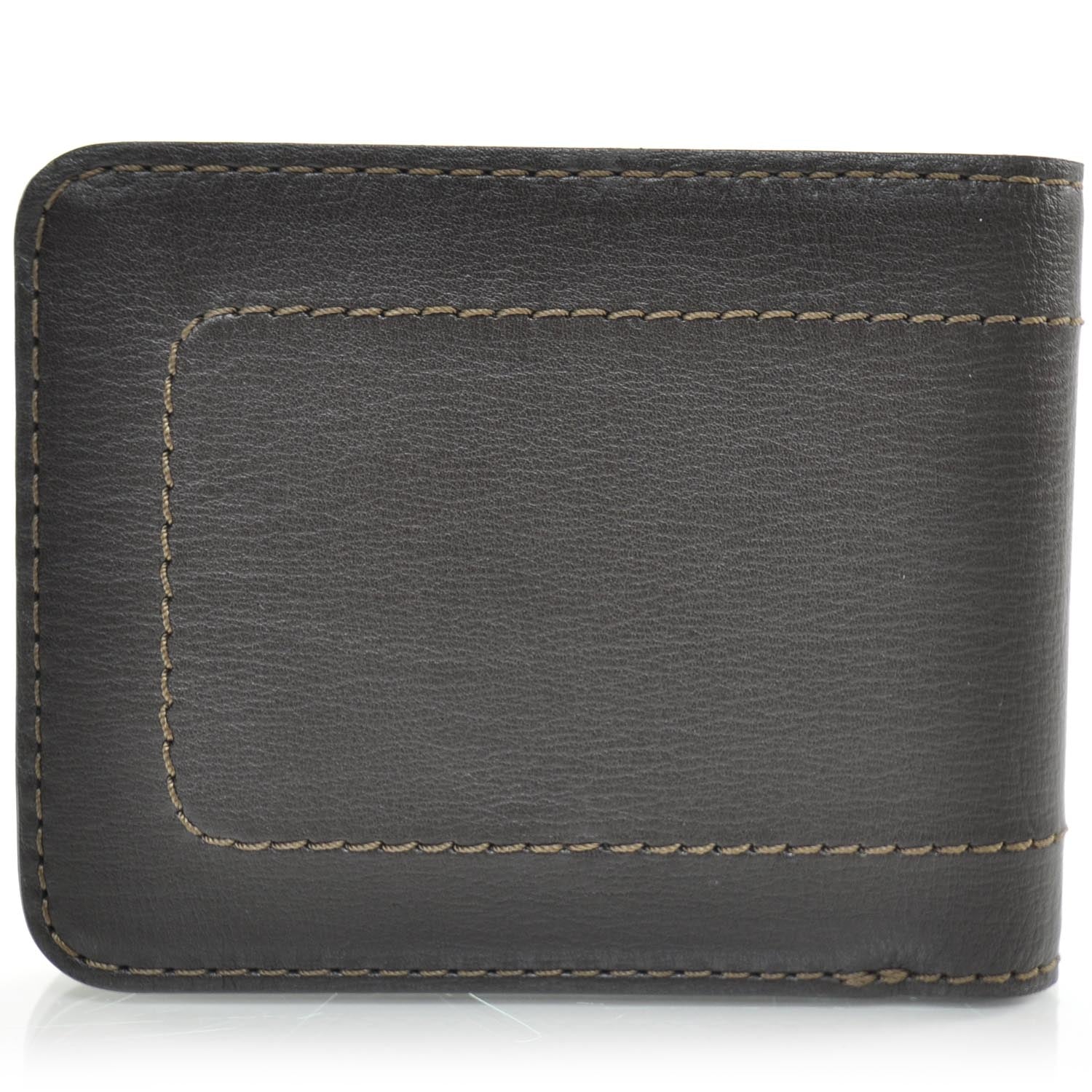 Louis Vuitton Utah Leather Billfold 6 Cards Wallet Coffee 4 of 9