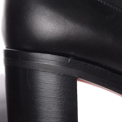 Christian Louboutin Calfskin Marchacroche 70 Chelsea Boots 41 Black 7 of 9