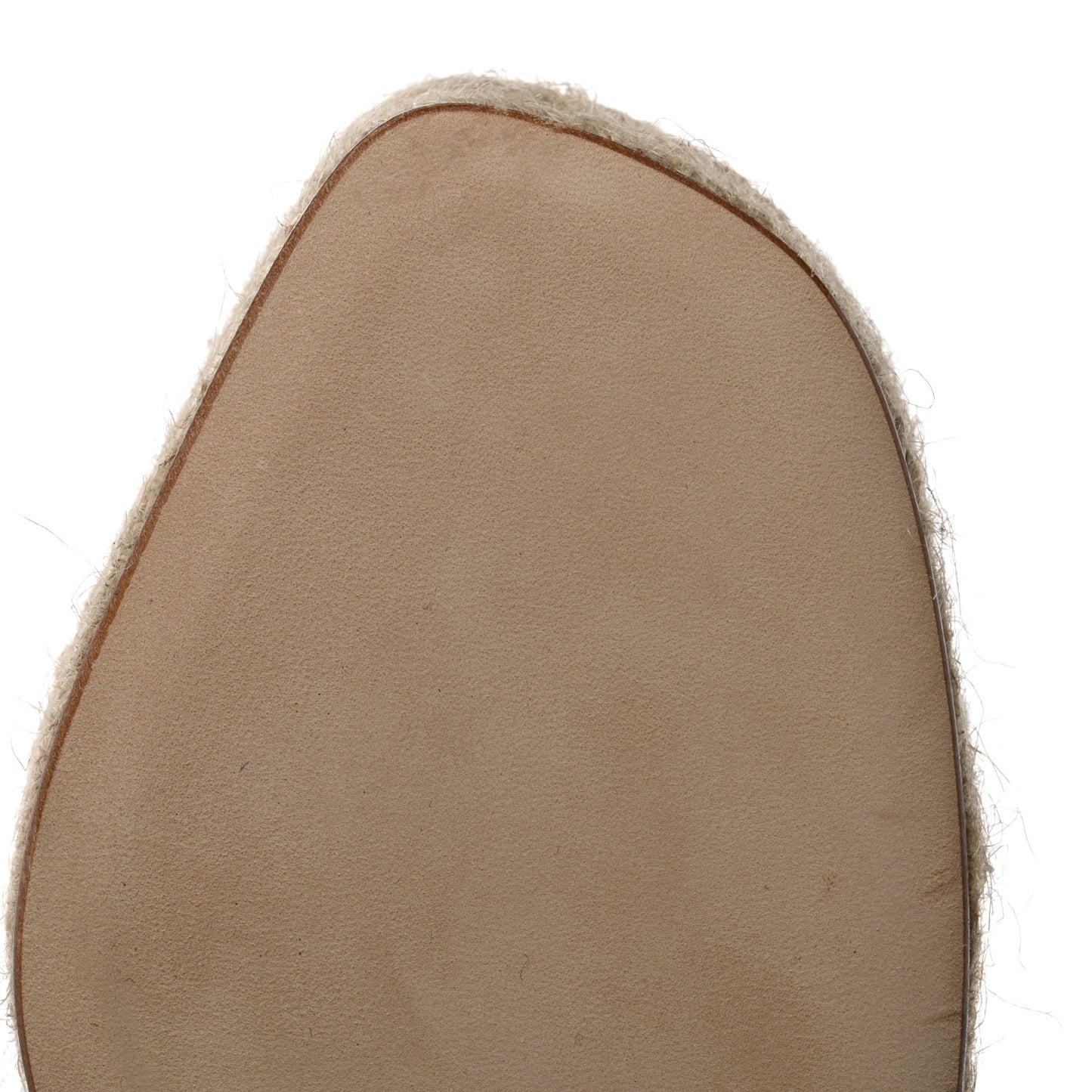 Goatskin Elda Espadrille Wedge Sandals 38 White