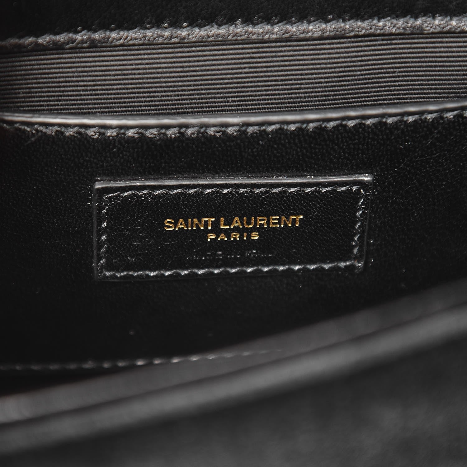 Saint Laurent Velvet Small Monogram Kate Tassel Shoulder Bag Black 7 of 7