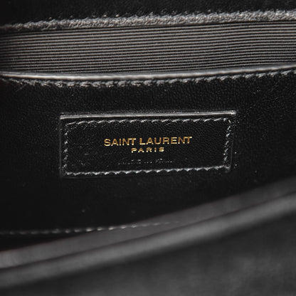 Saint Laurent Velvet Small Monogram Kate Tassel Shoulder Bag Black 7 of 7