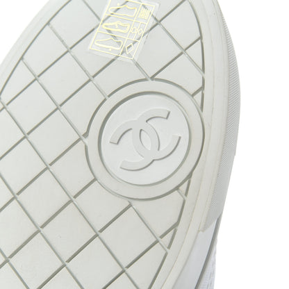 Chanel Fabric Low Top Sneakers 42 White 7 of 11