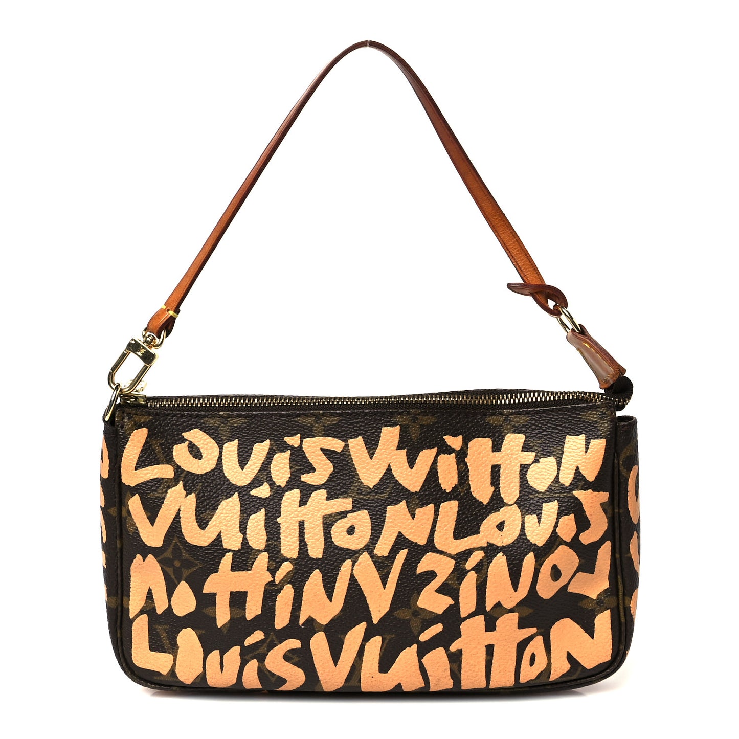 Monogram Graffiti Pochette Accessories Peach