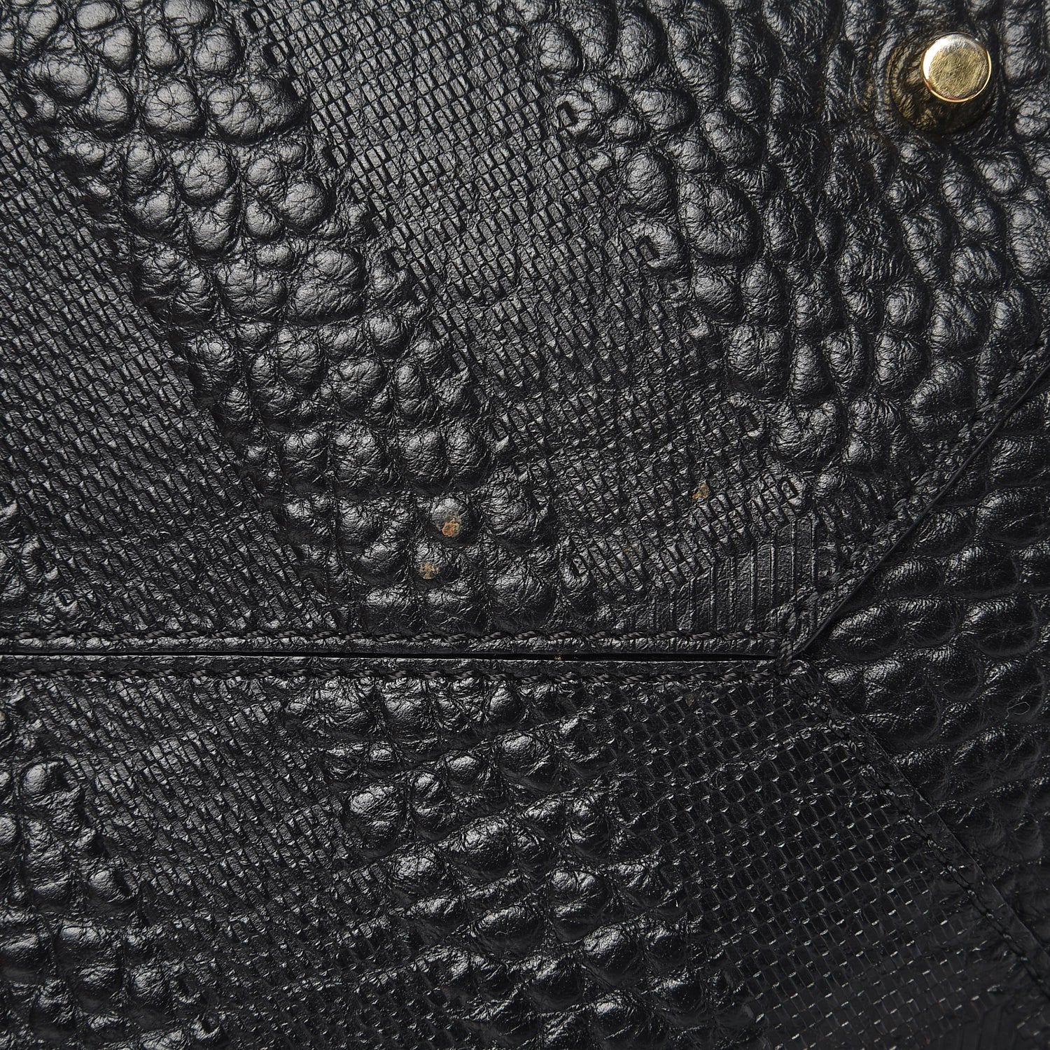 Burberry Signature Grain Calfskin Check Embossed Small Canterbury Tote Black 7 of 8