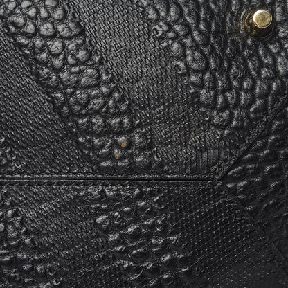 Burberry Signature Grain Calfskin Check Embossed Small Canterbury Tote Black 7 of 8