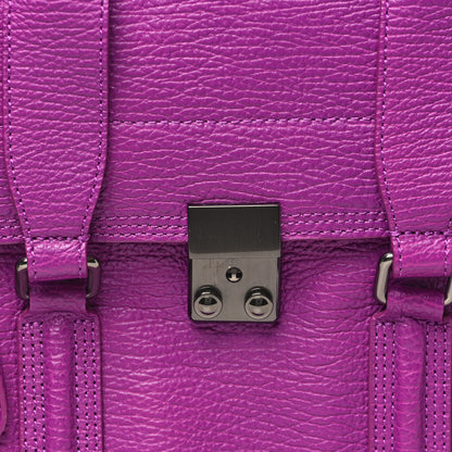 3.1 Phillip Lim Textured Calfskin Medium Pashli Satchel Orchid 7 of 9