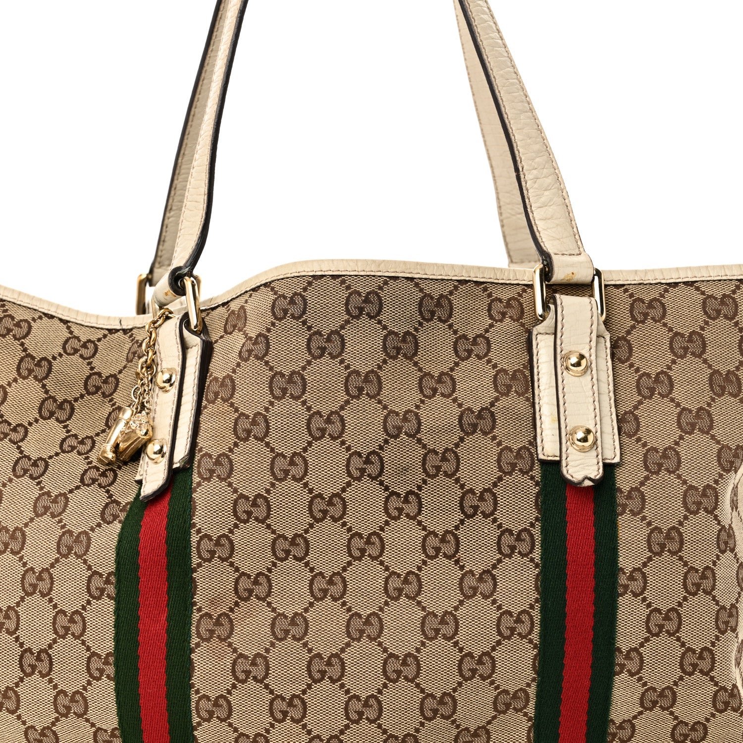 Gucci Monogram Large Jolicoeur Tote White 8 of 13