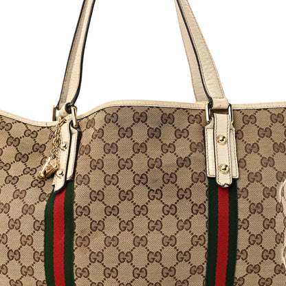Gucci Monogram Large Jolicoeur Tote White 8 of 13