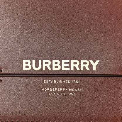 Burberry Smooth Calfskin Two Tone Small Grace Bag Malt Brown Black 7 of 11