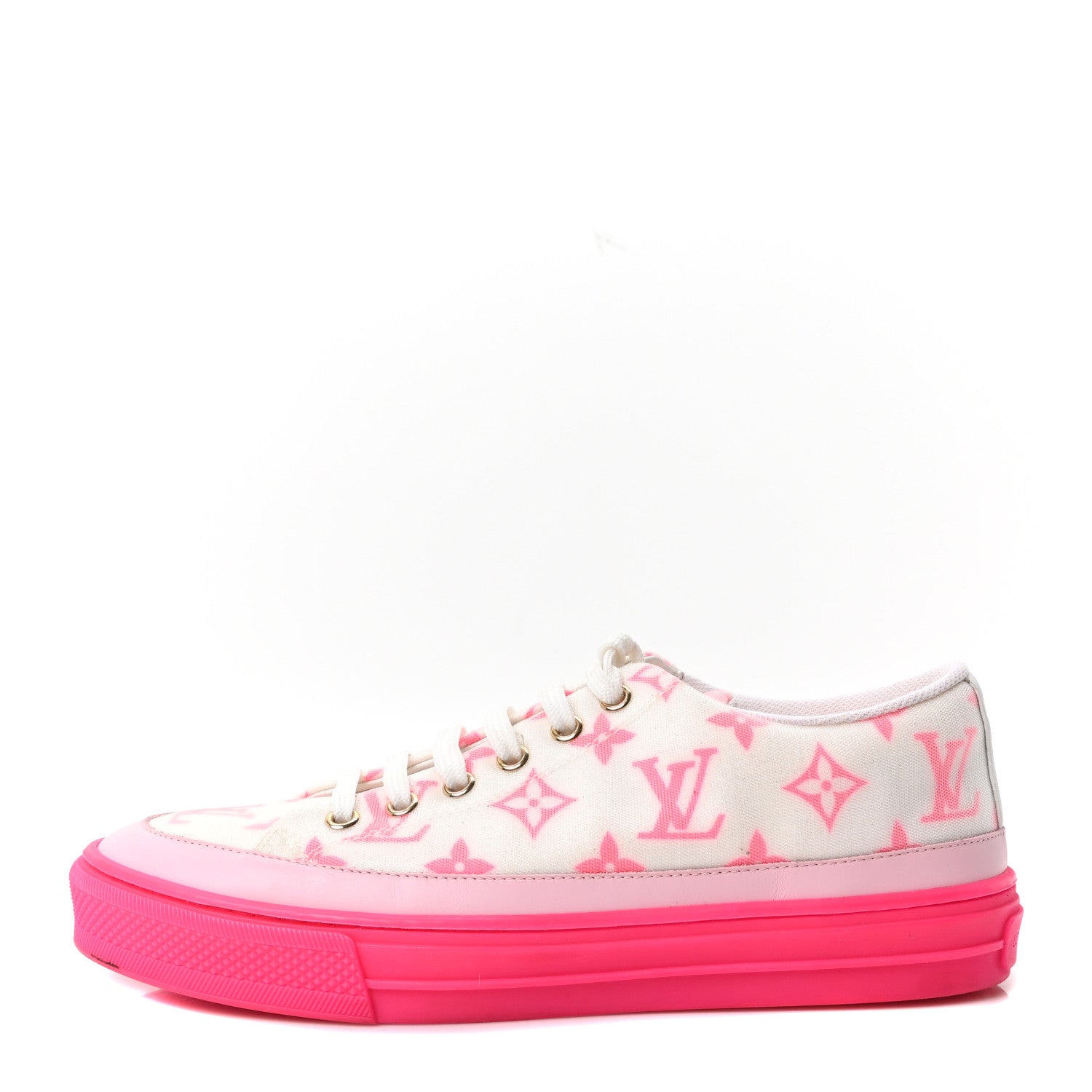 Louis Vuitton Technical Fabric Monogram Stellar Sneakers 37 Rose Pop 1 of 9