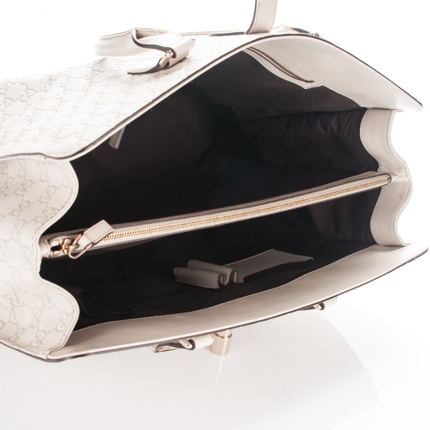 Gucci Guccissima Piston Tote Off White 5 of 9