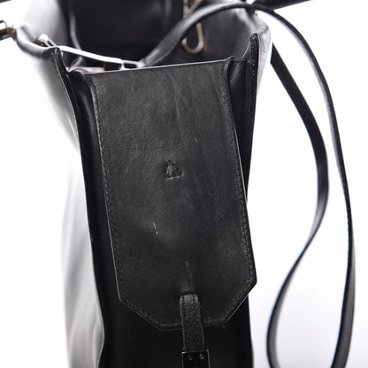 Gucci Calfskin Bamboo Top Handle Bag Black 19 of 29