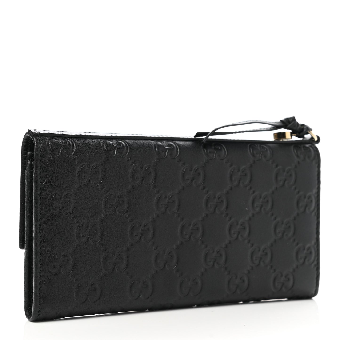 Guccissima Signature Microguccissima Bree Continental Wallet Black