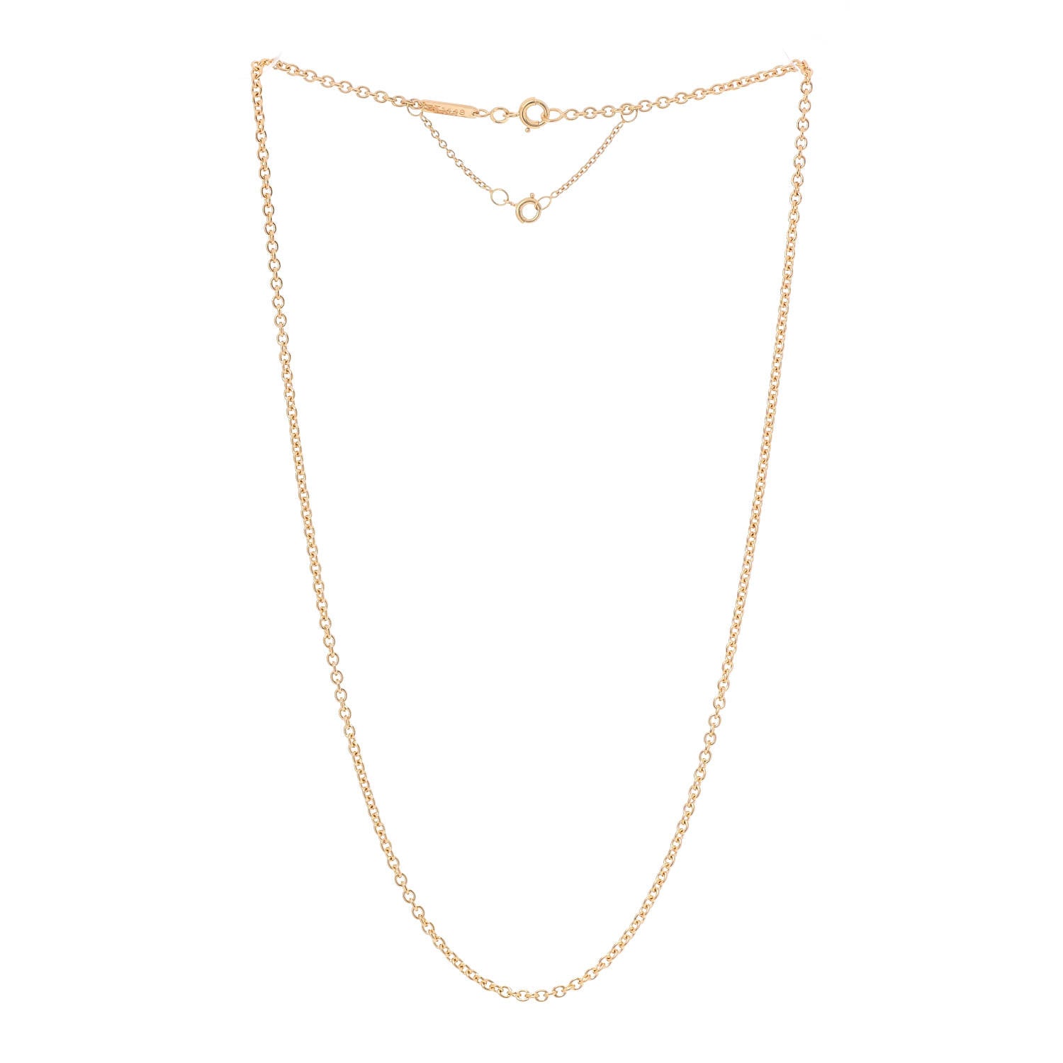 Cartier 18K Yellow Gold Forsa Link Chain Necklace 3 of 5
