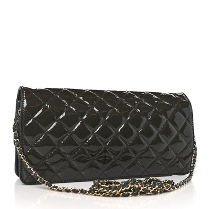 Chanel Patent Quilted Golden Class Wallet on Chain WOC Black 3 of 12