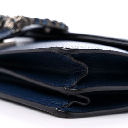 Gucci Dollar Calfskin Crystal Small Dionysus Shoulder Bag Blue Agata Montana Sapphire 10 of 10