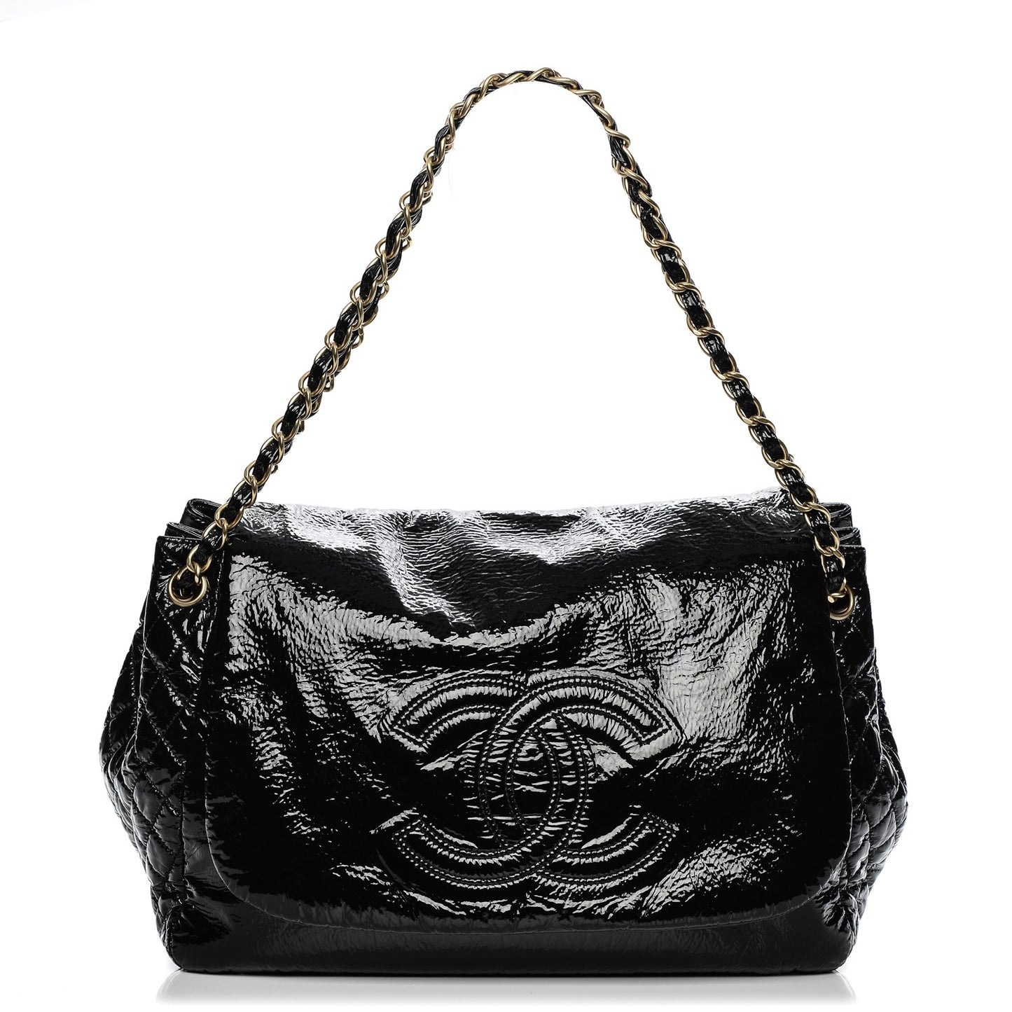 Vinyl XL Rock and Chain Flap Black