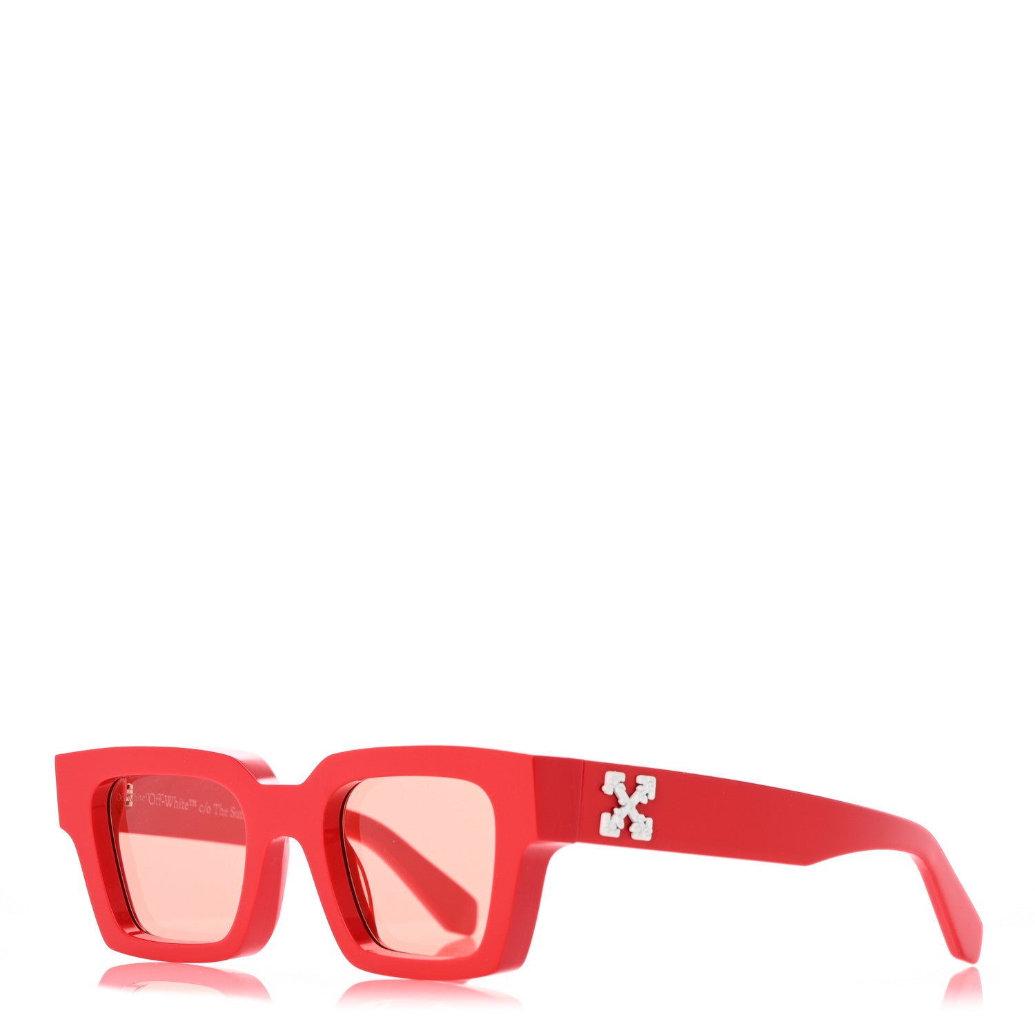 Off-White Acetate Arrows Sunglasses Red 1 of 9