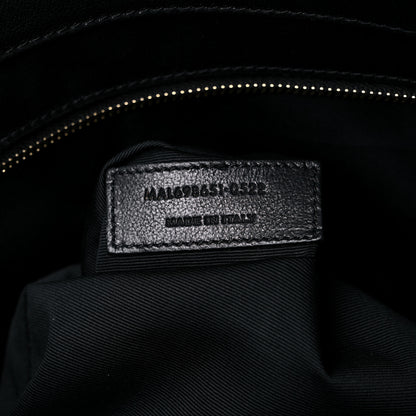 Saint Laurent Lambskin Quilted Maxi Icare Shopping Tote Black 8 of 11