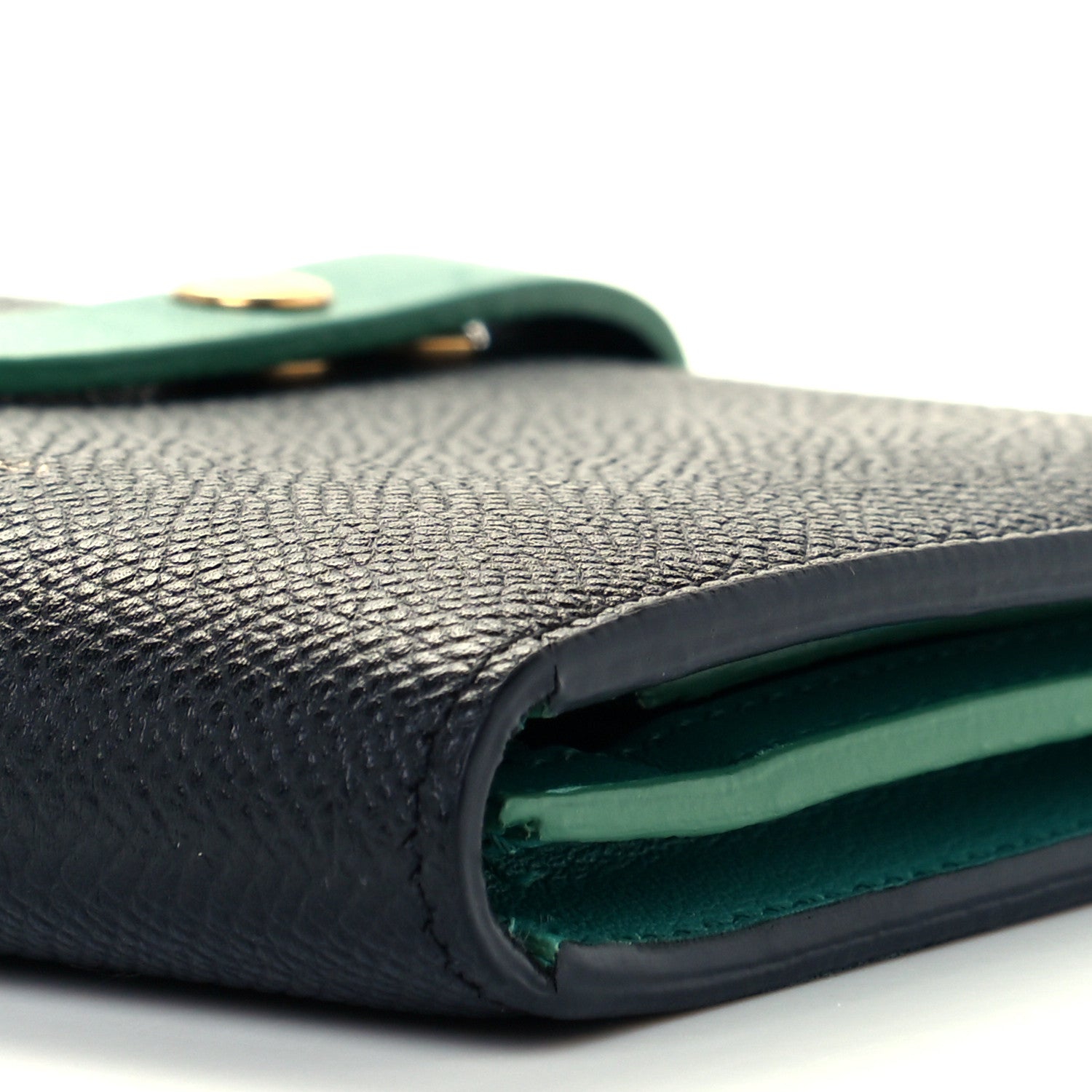 Celine Grained Calfskin Medium Multifunction Strap Wallet Black Cactus 11 of 11