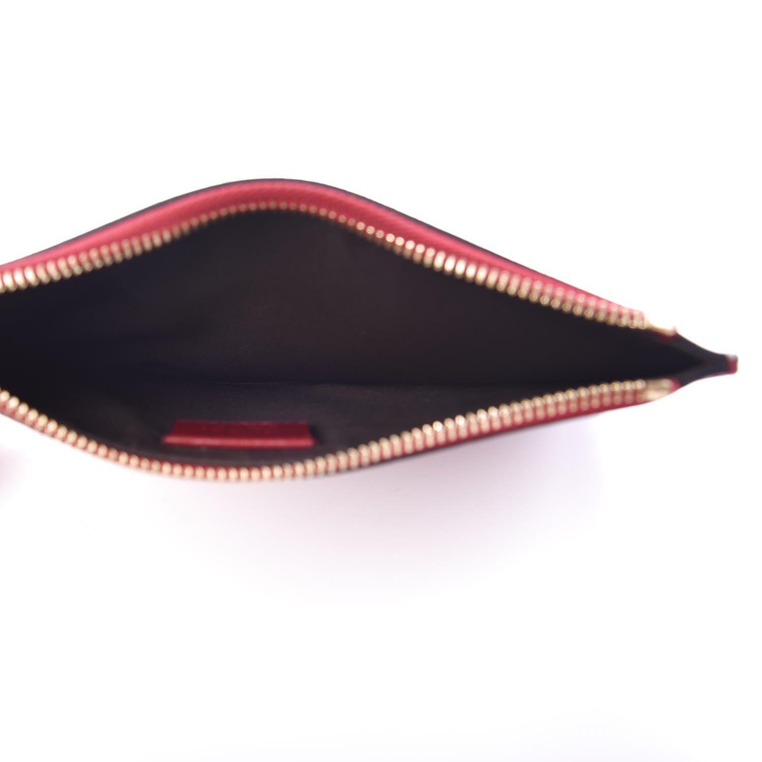 Gucci GG Supreme Monogram Tian Zip Pouch Beige Multicolor Red 5 of 8