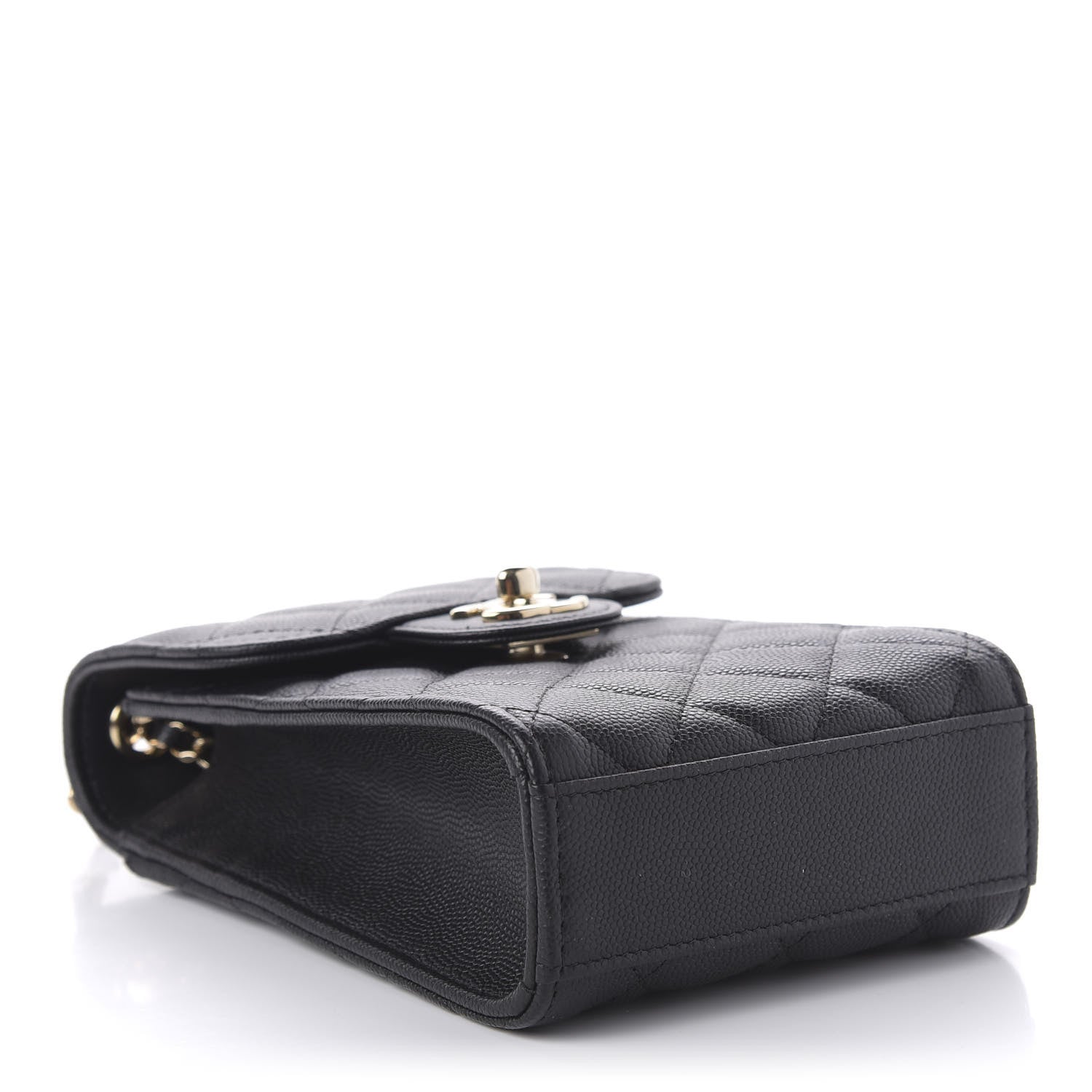 Chanel Caviar Quilted Classic Phone Holder Black 4 of 12
