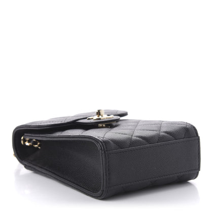 Chanel Caviar Quilted Classic Phone Holder Black 4 of 12