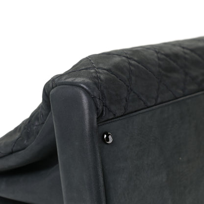 Chanel Iridescent Calfskin Large Just Mademoiselle Bowling Bag Black 5 of 13