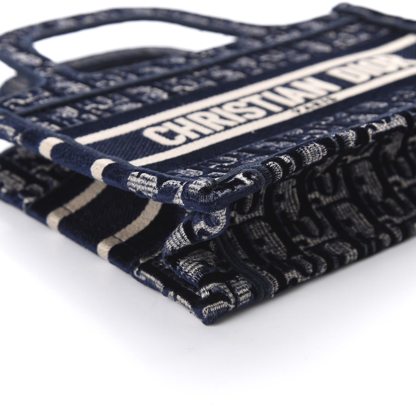 Oblique Mini Book Tote Blue Multicolor
