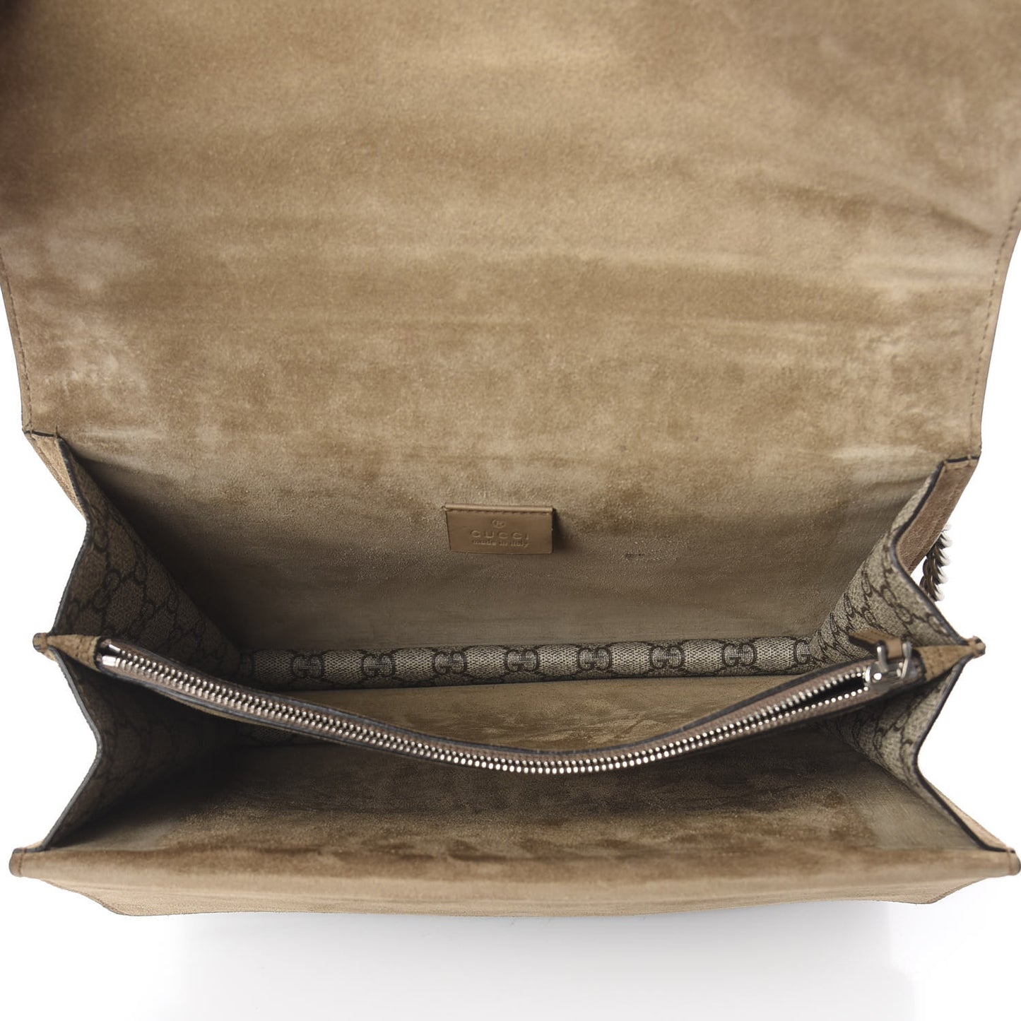 GG Supreme Monogram Medium Dionysus Shoulder Bag Taupe