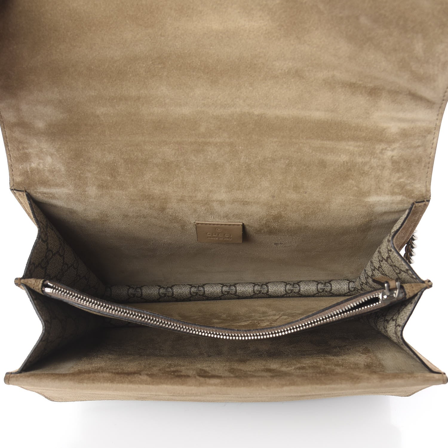 Gucci GG Supreme Monogram Medium Dionysus Shoulder Bag Taupe 4 of 8