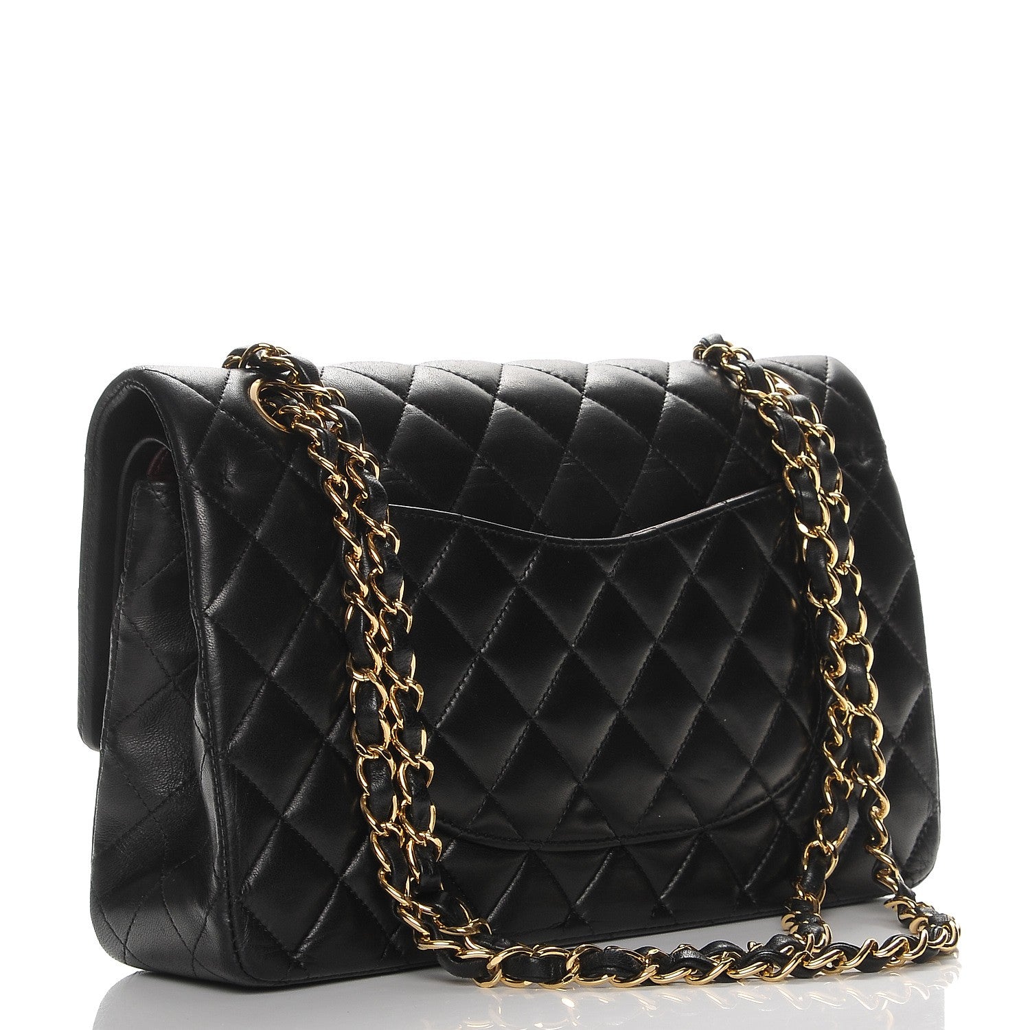 Chanel Lambskin Quilted Medium Double Flap Black 3 of 8