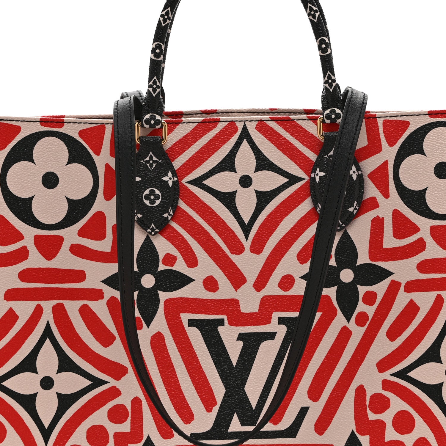 Louis Vuitton Monogram Giant Crafty Onthego GM Creme Rouge Black 8 of 10