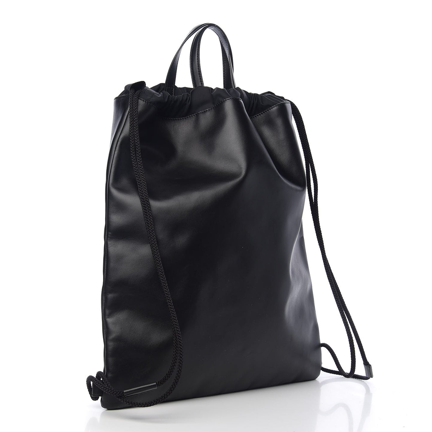 Calfskin Small GucciGhost Drawstring Backpack Black