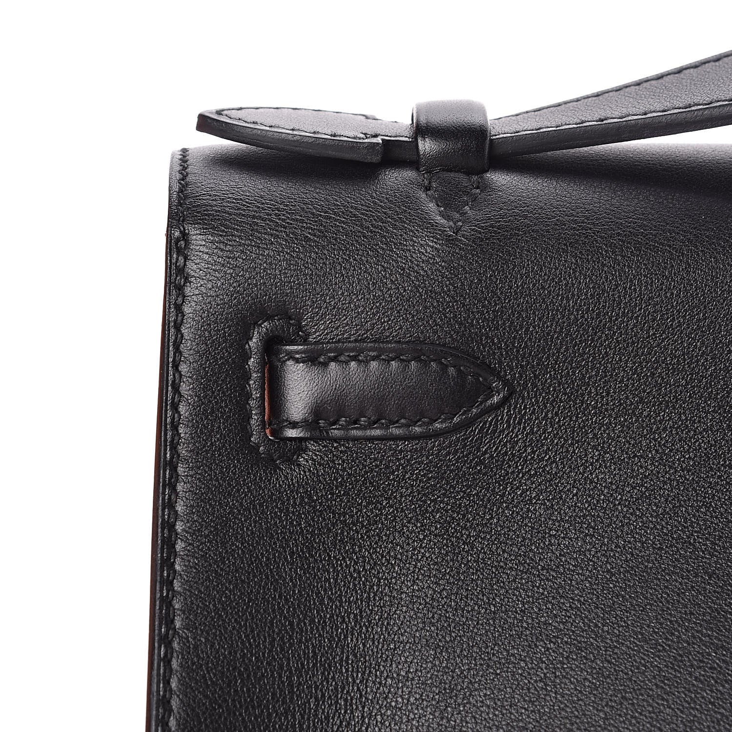 Hermes Swift Kelly Pochette Clutch Black 15 of 24