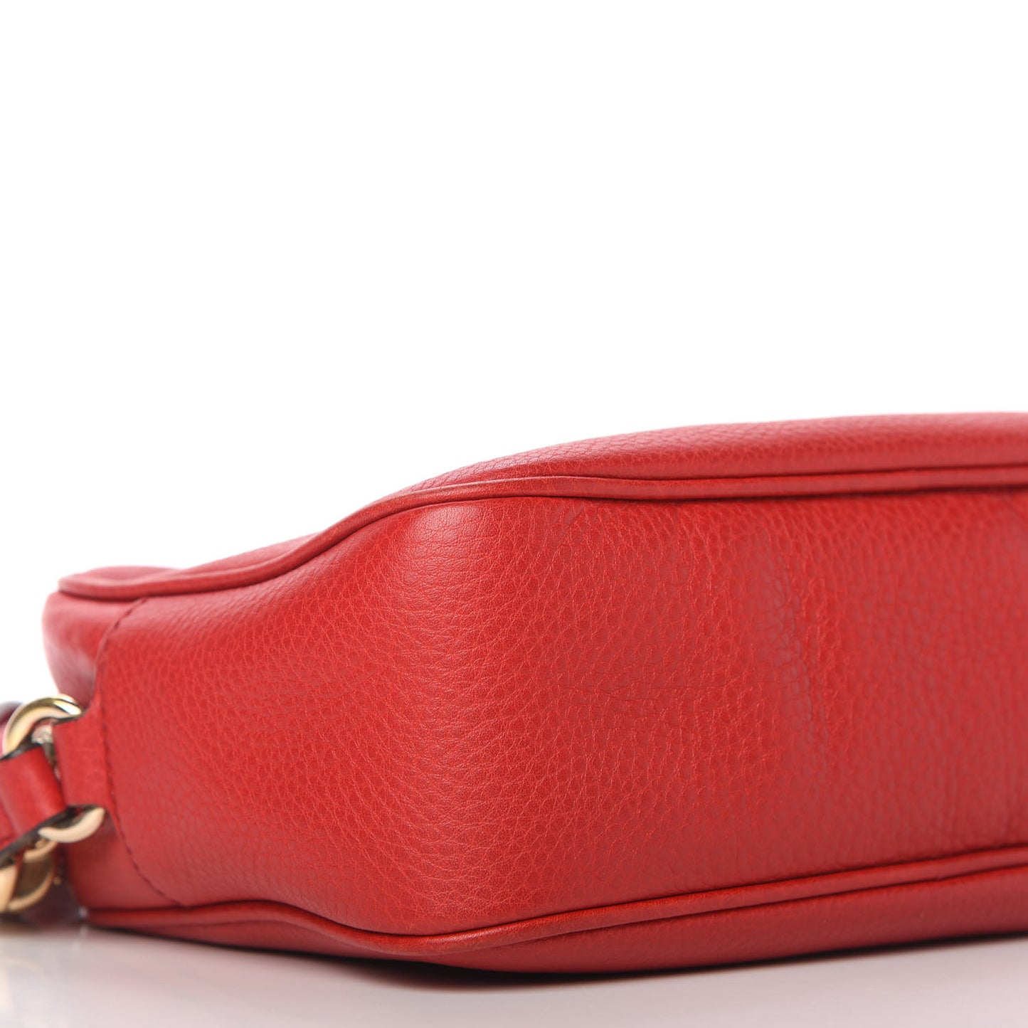 Pebbled Calfskin Small Soho Disco Bag Tabasco Red